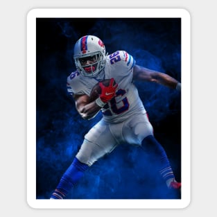 Devin Singletary Buffalo Sports Art Sticker